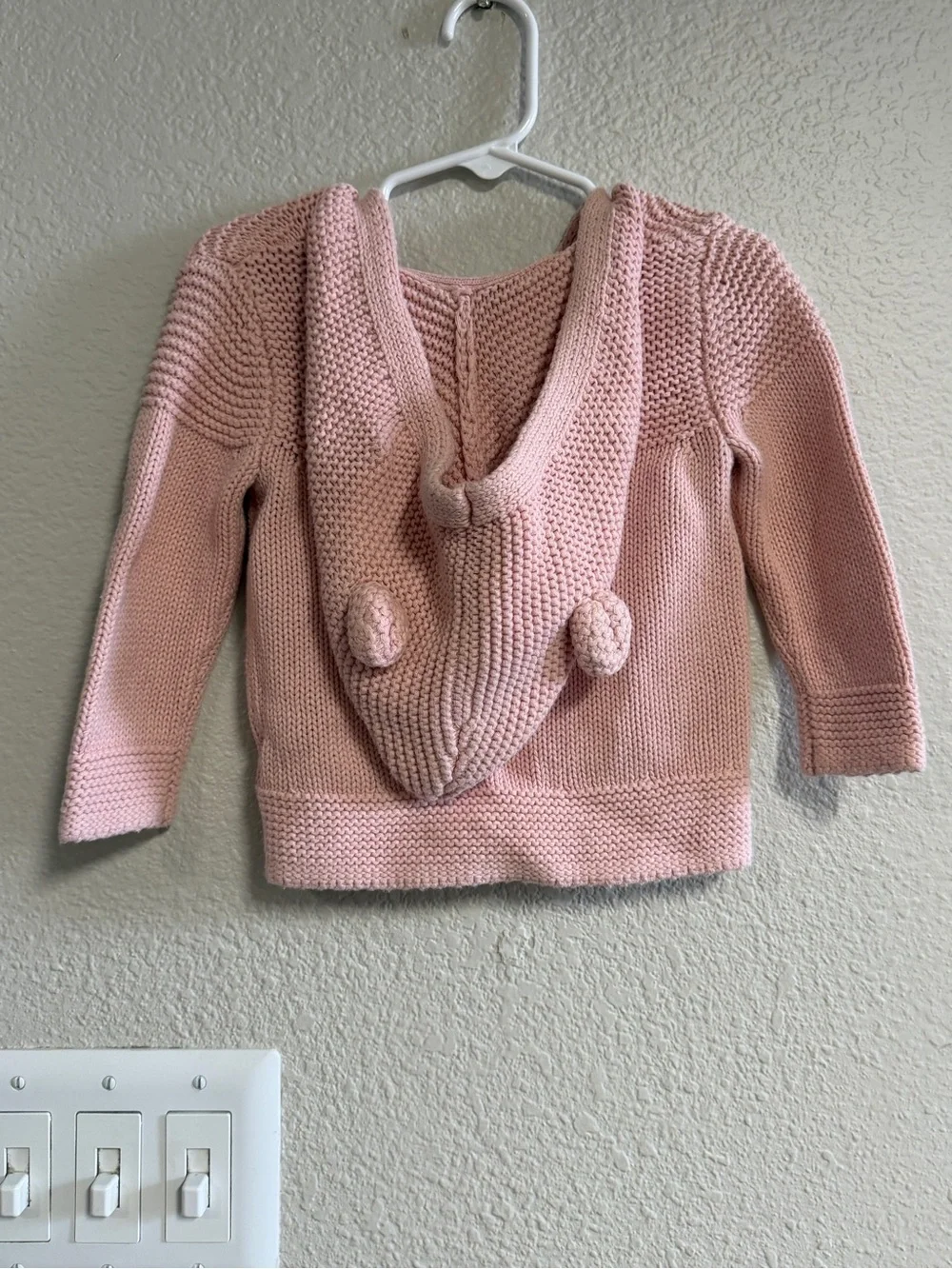 GAP Pink Knit Zip-Up Girls Sweater